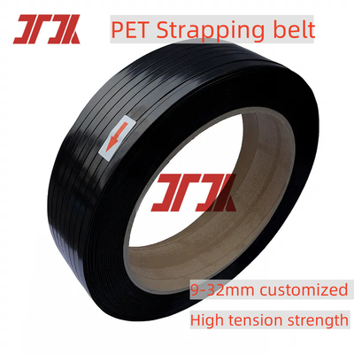 UV 저항성 PET 플라스틱 포장 벨트 스트랩 19mm 25mm 폭, 강력한 강도, AAR 인증 200-1000kgf