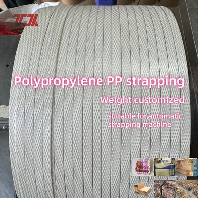 새로운 원자재 5-19mm PP 포장 벨트를 잘 곧게 만들어