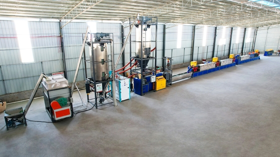 200KW PLC 스트랩 압출 라인 재활용된 PET 플라스틱 성형기 통제