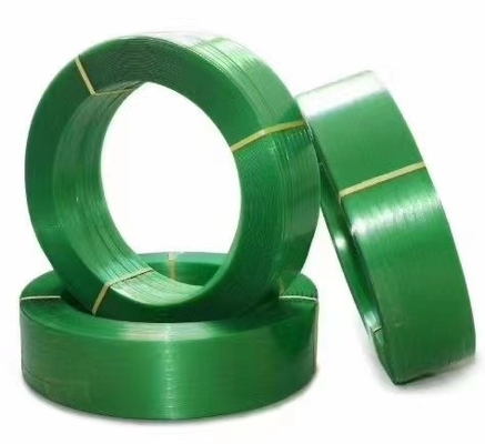 큰 상자 중량 기계 엔진 포장을 위해 플라스틱 포장 벨트를 끈으로 묶는 16-25mm 녹색 PET
