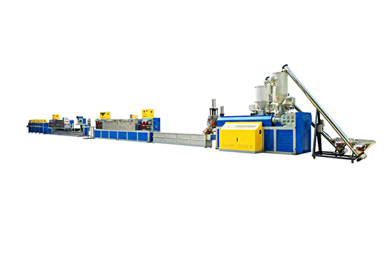 50KW 자동 PP 스트랩 성형기 단일 스크류 1 아웃 2 벨트