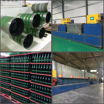 오토 400kg/H PET 스트랩 제작 기계 19mm 폭 스트랩 밴드 추출기 PLC 제어