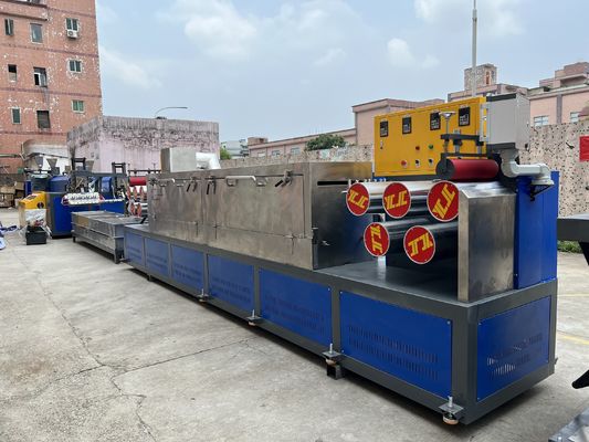 자동 PLC 스크린 터치 컨트롤과 함께 샌드위치 PP 스트랩 생산 라인