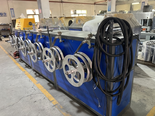 완전 자동 컨베이어 0.4KW PLC 제어 시스템과 함께 PET 스트랩 와이더 PLC 제어 및 커팅과 함께 완전 자동 PET 스트랩 와이더