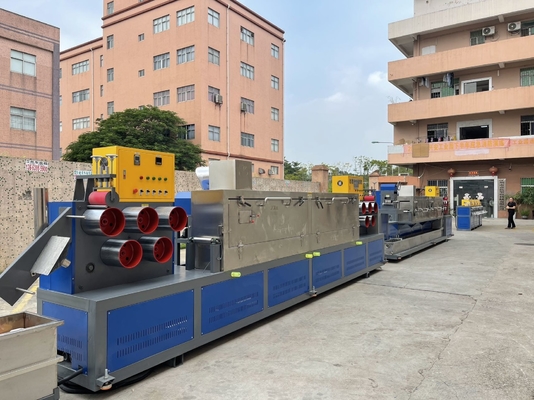 완전 자동 100KW PP 스트랩 제조 기계 고 효율성 120-150KG / H 자동 PP 스트랩 제조 기계