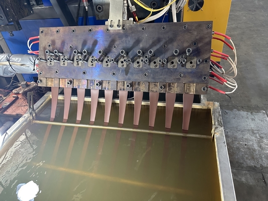 PLC 제어 폴리프로필렌 스트랩 생산 기계 여섯 스트랩 출력 360-380kg/H