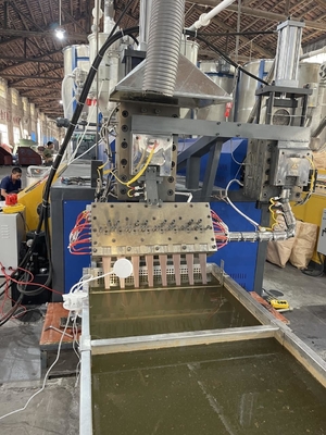 PP 스트랩 밴드 추출 라인 PLC 제어로 플라스틱 스트랩 제조 기계