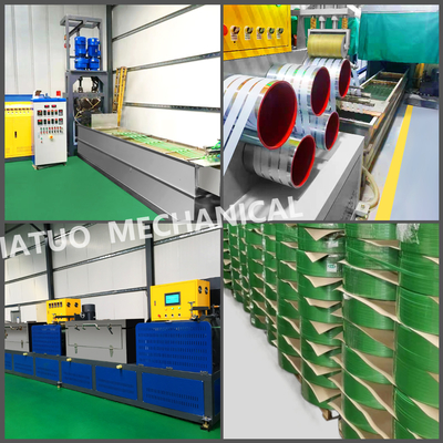 150m/min 속도 PET 스트랩 제조 기계 - PLC 제어 시스템 스트랩 두께 0.4-1.2mm