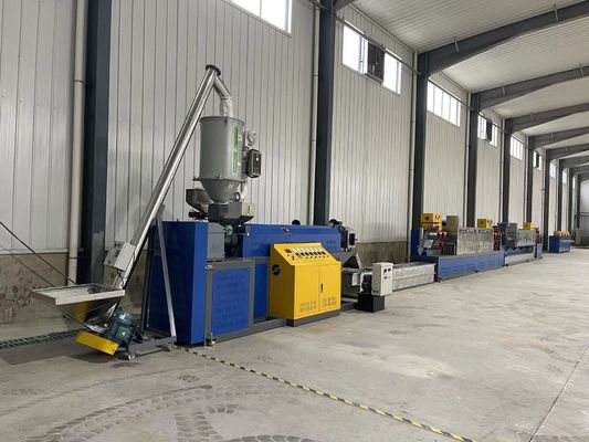 시멘스 모터와 함께 5-19mm PP 스트랩 밴드 추출 라인 250-300kg/h 생산 용량