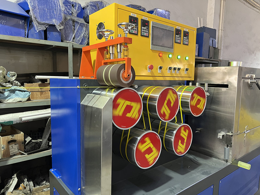 100KW PP 스트랩 테이프 제조 기계 사용자 정의 가능한 전원 공급 및 조정 가능한 스트랩 긴장