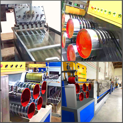 100KW PP 스트랩 테이프 제조 기계 사용자 정의 가능한 전원 공급 및 조정 가능한 스트랩 긴장