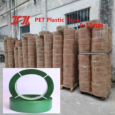 플라스틱 스트랩 테이프, 애완 동물 스트랩 테이프, PET 플라스틱 스틸 스트랩 테이프, 롤 당 20KG, 팽창 강도 1500KG