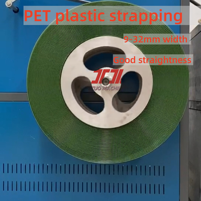 PET 플레이크 분쇄 재료 PET 플라스틱 재료 스트래핑 테이프 스트랩 제조 기계 정밀한 다이 헤드 제어