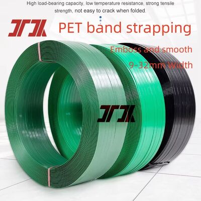 9-32mm 녹색 검은색 PET 포장 벨트