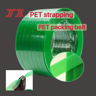 9-25mm PET 포장 벨트 PET 플라스틱 스틸 스트래핑 100% 병 재활용 소재 파쇄 PET 포장 스트래핑