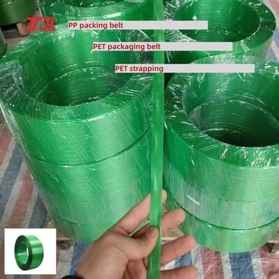 9-25mm PET 포장 벨트 PET 플라스틱 스틸 스트래핑 100% 병 재활용 소재 파쇄 PET 포장 스트래핑