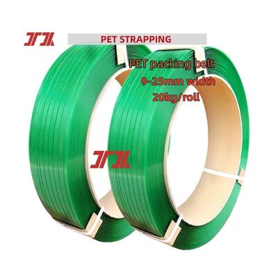PET 플라스틱 강철 벨트 16mm 녹색 PET 스트랩 벨트 자동 스트랩을 위한 PET 스트랩