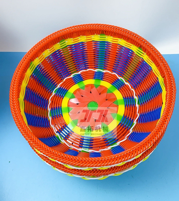 JTPP-110 플라스틱 모방 라탄 제조 기계: 3300mm 나사, 6 스트랩, 130kg / h 용량