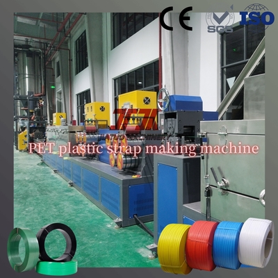 PLC 제어 150-650kg/H 포장 벨트 제조 기계 PP PET 스트랩 제조