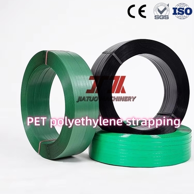 9-32mm 맞춤형 폴리에스터 밴드 녹색 PET 플라스틱 포장 벨트