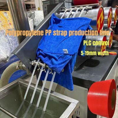 480kg/h High Capacity Polypropylene Packing Strap Extrusion Line PLC Control